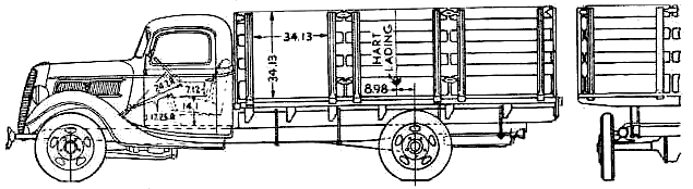 Automobilis Ford Srake Truck 1937