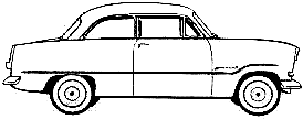 Car Ford Taunus 12M 2-Door 1958 