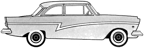 Car Ford Taunus 17M 1957 