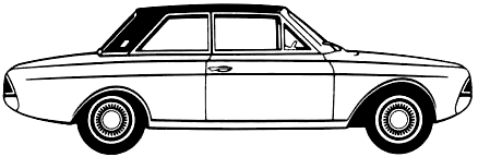 Auto Ford Taunus 17M P6 2-Door 1965