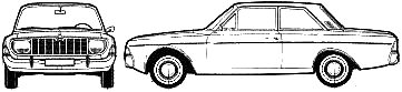 小汽车 Ford Taunus 20M P5 