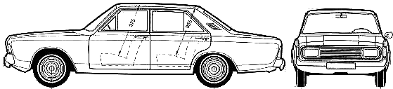 小汽车 Ford Taunus 20M P7B