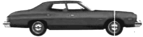 자동차 Ford Torino 4-Door Sedan 1975 