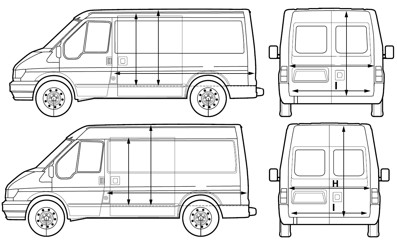자동차 Ford Transit Van 2005
