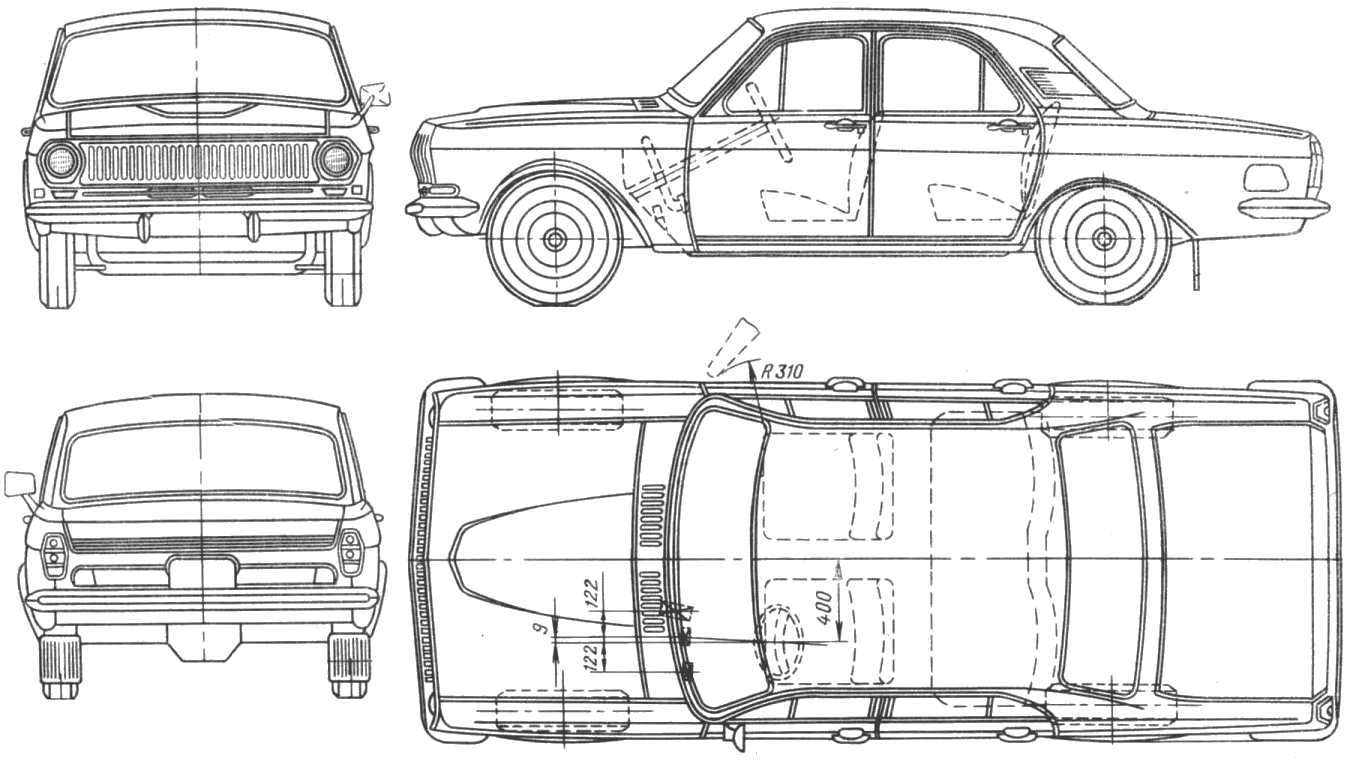 Cotxe GAZ-24 Volga