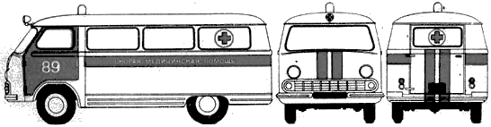 Cotxe GAZ Ambulance