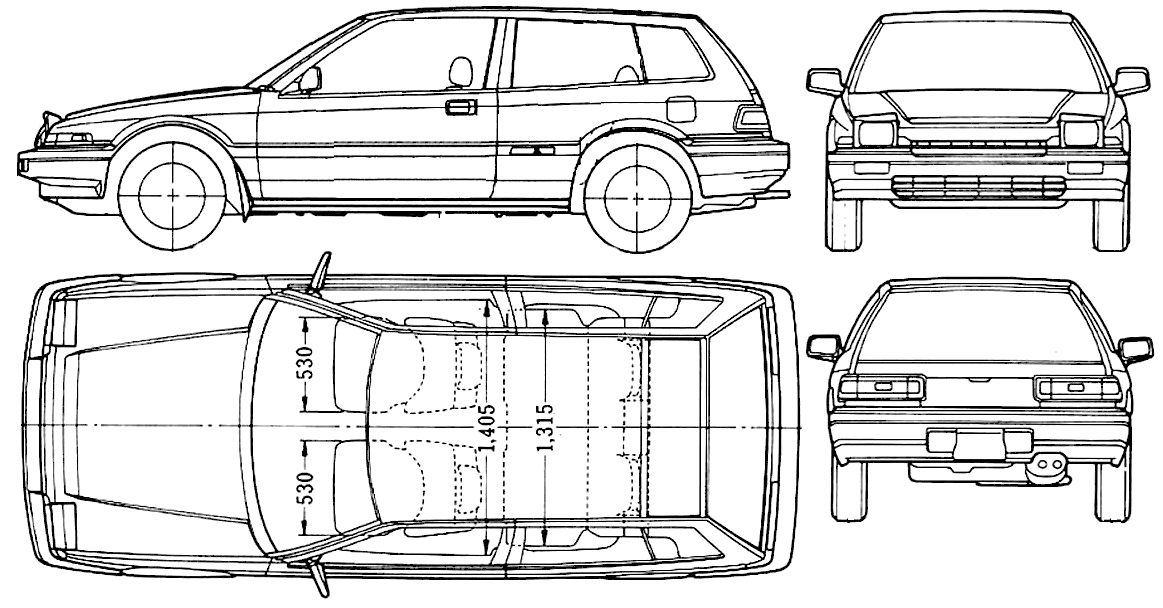 Car Honda Accord Aerodeck 1985