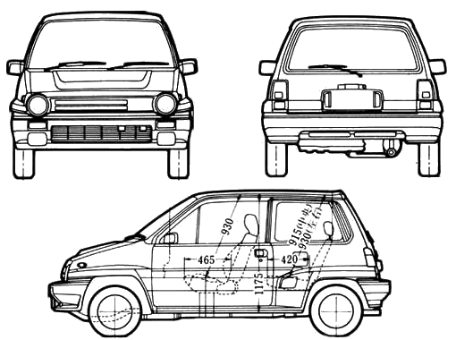 자동차 Honda City Turbo II 1984 