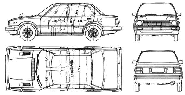 Car Honda Civic Sedan 1980