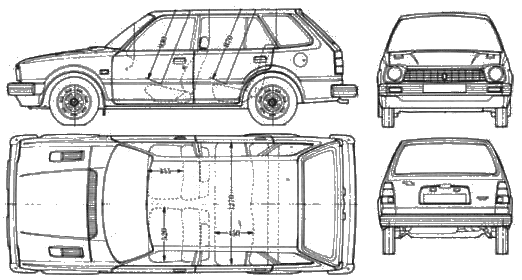 Karozza Honda Civic Wagon 1981