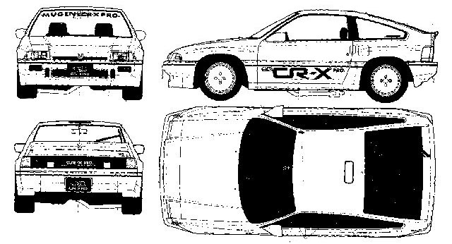 小汽车 Honda CRX  2