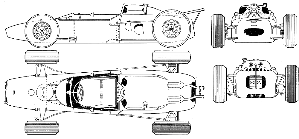 Cotxe Honda F1 1964 