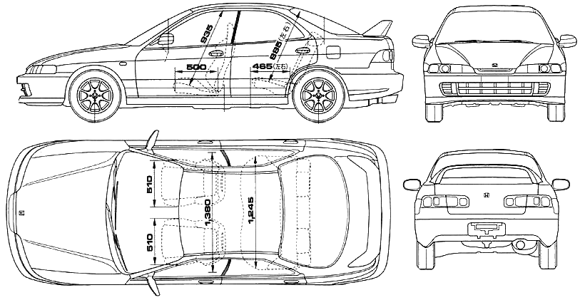Cotxe Honda Integra R 5-Door 1995 