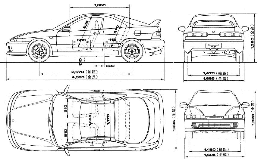 小汽车 Honda Integra Type-R 3-Door