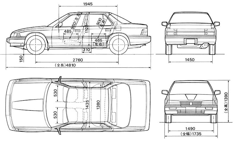 Auto Honda Legend 1985