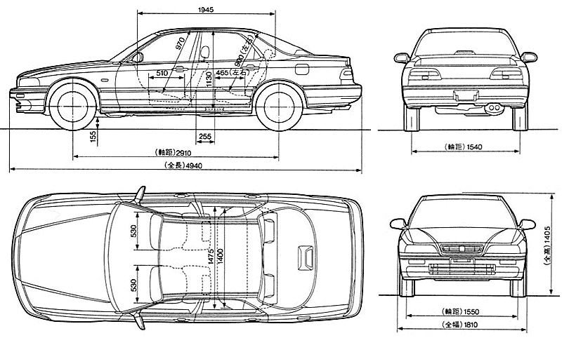 Car Honda Legend 1991 