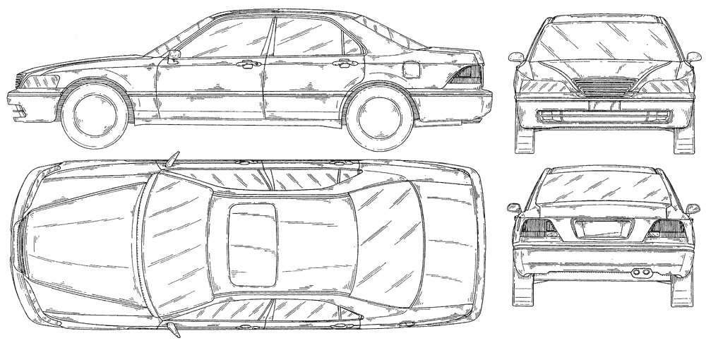 小汽車 Honda Legend 1992