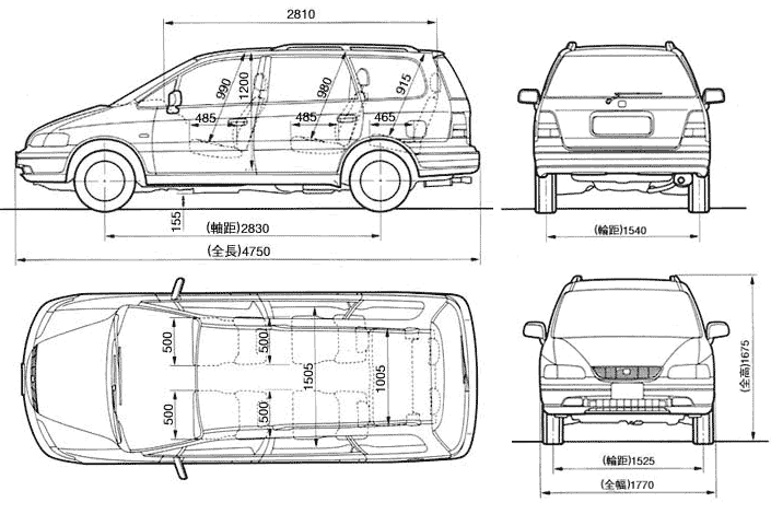 Mašīna Honda Odyssey 1994 