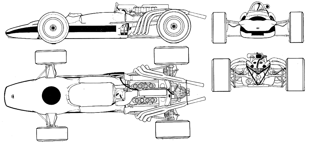 Cotxe Honda V8 302