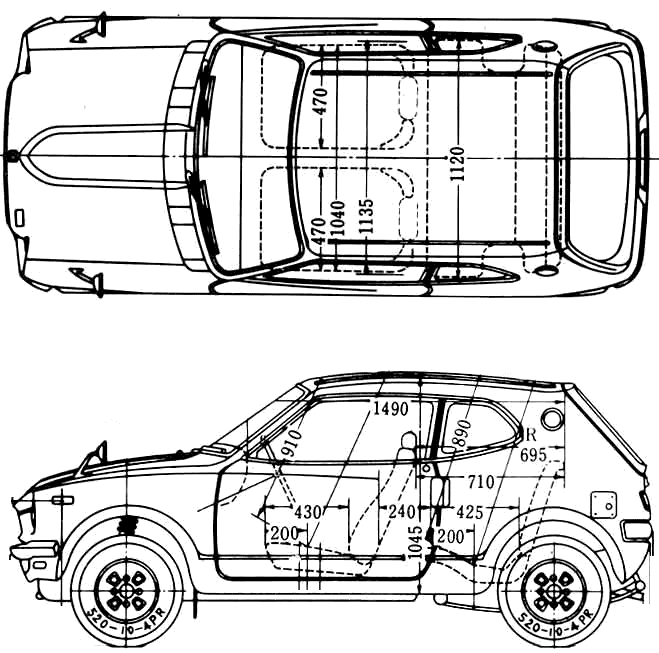 Automobilis Honda Z 1971