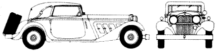 자동차 Horch 670 V12 1932