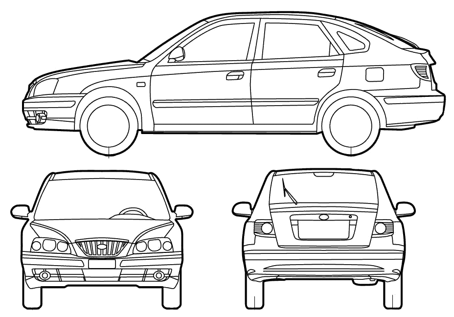 Car Hyundai Elantra 5-Door 2005