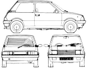 Cotxe Innocenti Mini 1992