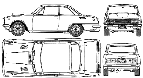 Cotxe Isuzu Bellett 1800GT 1968