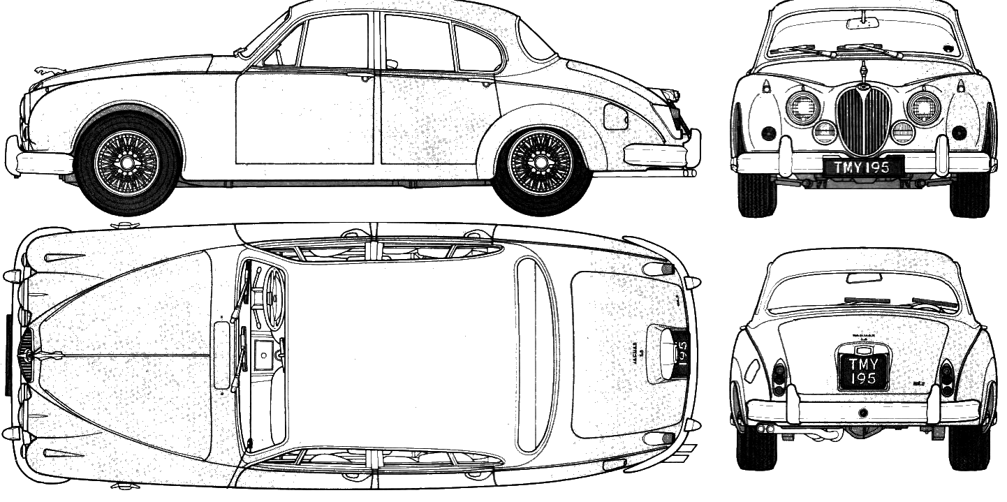 자동차 Jaguar Mark II Saloon 1959
