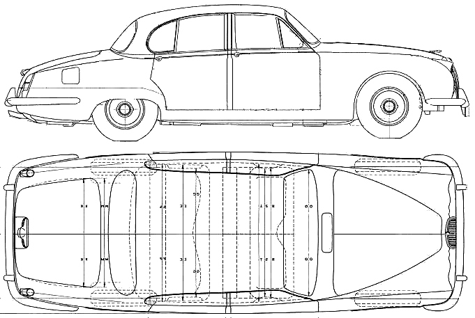 小汽车 Jaguar S Type 1966