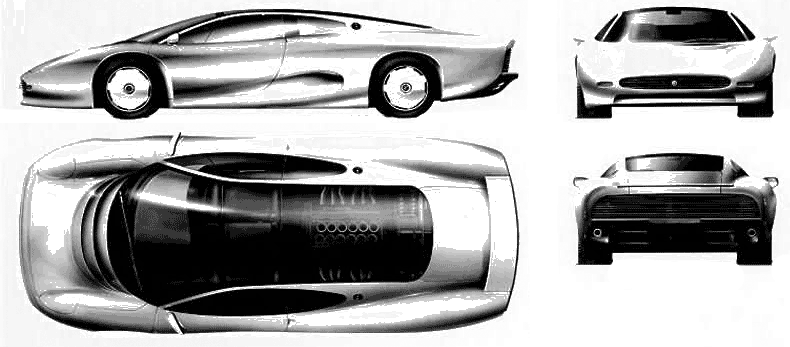 Mašīna Jaguar XJ220