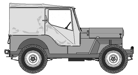 Karozza Jeep CJ-3B