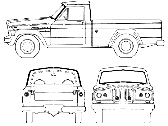 Cotxe Jeep Gladiator 1965