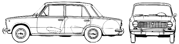 小汽车 Lada VAZ 2101 Nova 1200L