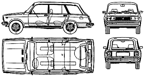 자동차 Lada VAZ 2102 Riva Kombi 1.3