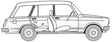 小汽车 Lada VAZ 2104 Riva Kombi 1.6