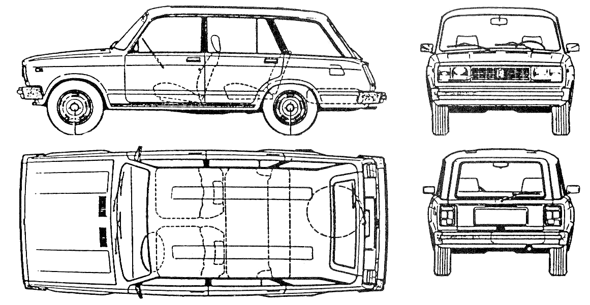 Car Lada VAZ 2104 Riva Kombi 1.7i