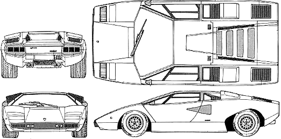 小汽车 Lamborghini Countach LP400