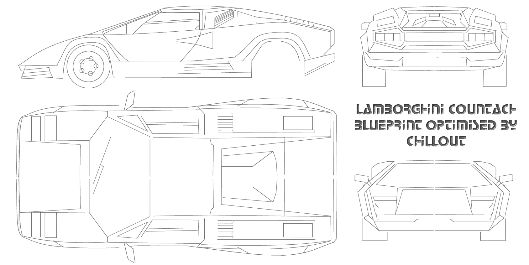 小汽车 Lamborghini Countach