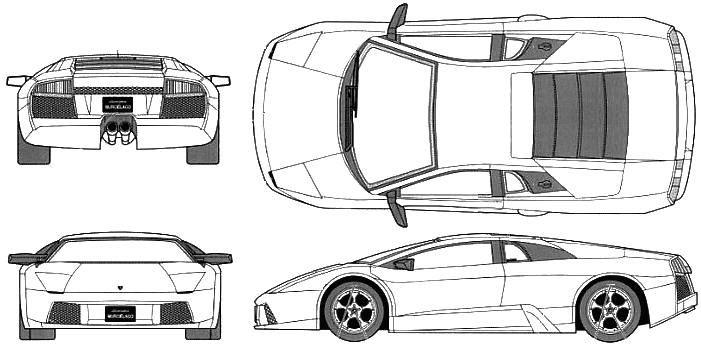 小汽车 Lamborghini Murcielago 2004