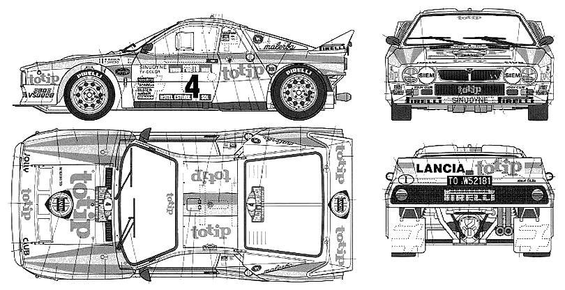 Mašīna Lancia 037 Rally 1984