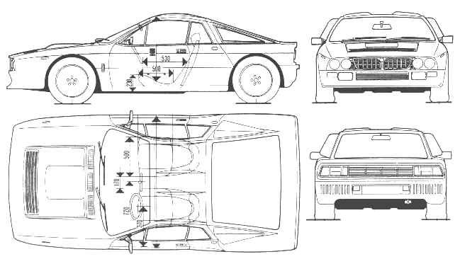 Mašīna Lancia 037