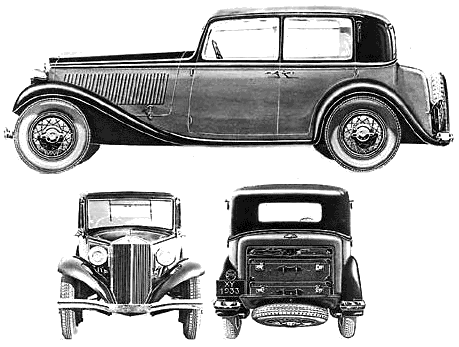 Karozza Lancia Augusta SI Gran Lusso 1934