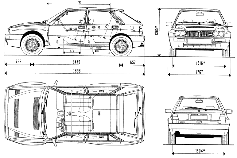 Automobilis Lancia Delta Integrale Evo