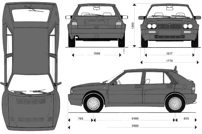 Mašīna Lancia Delta Integrale