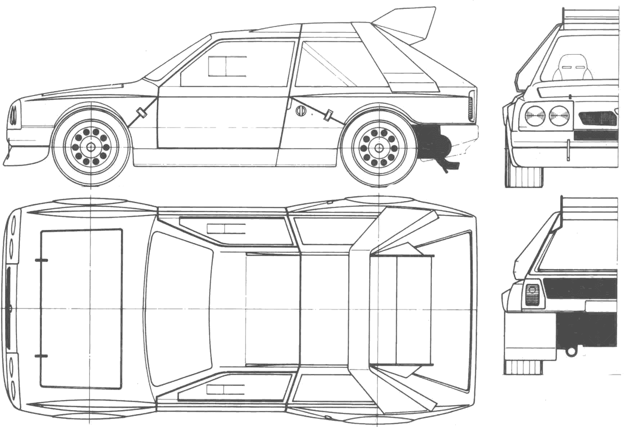 Automobilis Lancia Delta S4