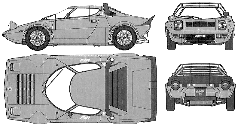 Auto Lancia Stratos HF Stradale
