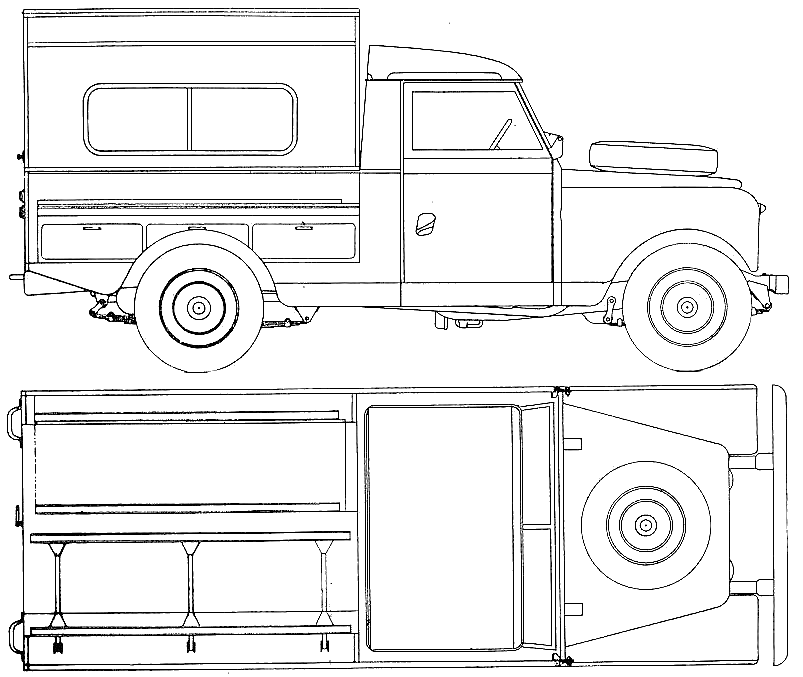 Cotxe Land Rover 109 S2 Ambulance