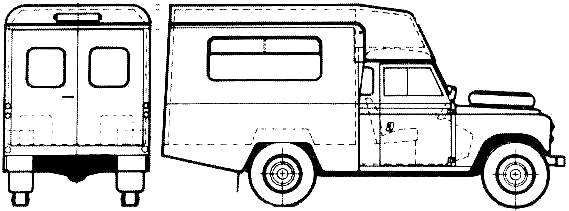 Mašīna Land Rover 109 S3 Ambulance