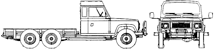 Automobilis Land Rover 110 6x6 Heavy Duty
